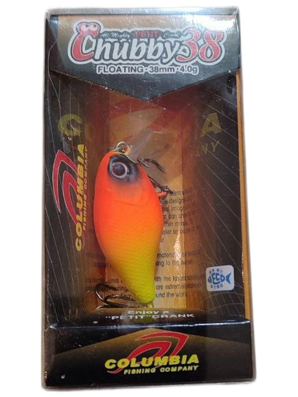 Воблер Columbia Chubby 38F цвет 063 для ловли жереха, голавля, форели и язя