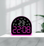 Часы-будильник настольные LED 5522 black