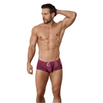 Бордовые трусы-хипсы с принтом Ramo Latin Boxer (Размер: S) (Цвет: бордовый)
