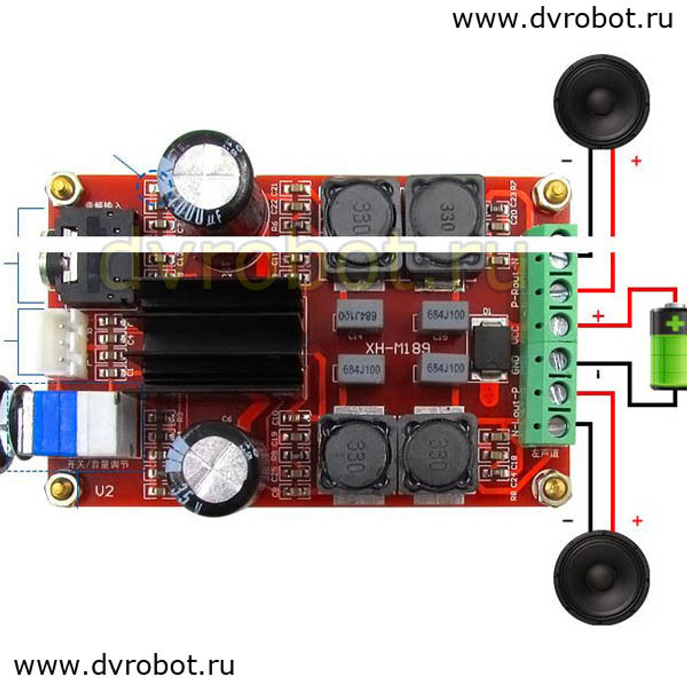 Усилитель XH-M189/TPA3116D2/2*50W
