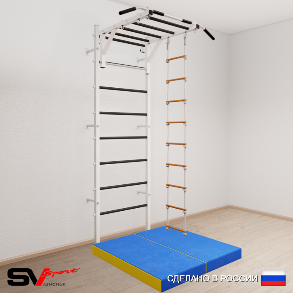 Шведская стенка Sv Sport 5314 (Турник рукоход/Лестница/Мат 1м)