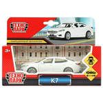Модель ин. мет. "KIA K7" 11,5см, двери, коробка 67371W (96) (Технопарк)