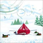 Карусель тюбинг "SNOWCROSS" зимний
