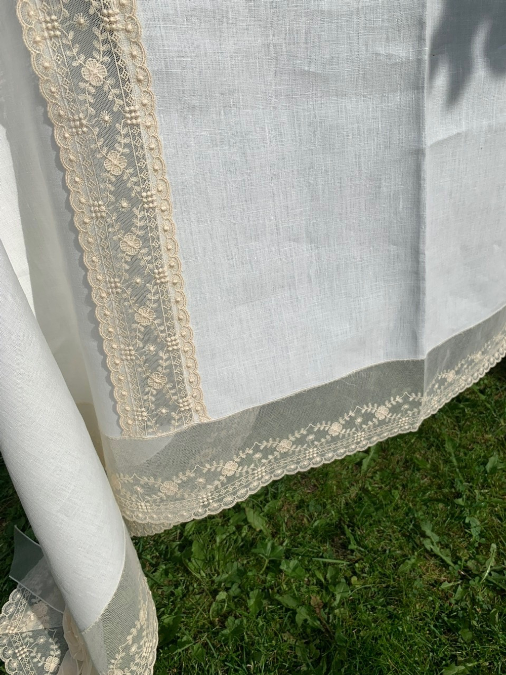 Скатерть 180x300 и 12 салфеток Palombella PM Elite шампань