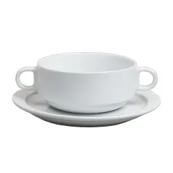 Бульонная пара 320 мл d 11 см h5,5 см белая Glory Eco Stackable P.L. Proff Cuisine [6]