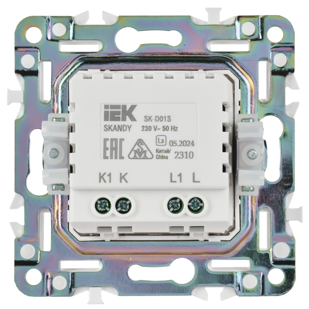 SKANDY Светорегулятор поворотный 600Вт SK-D01S серебряный IEK