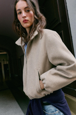 БОМБЕР ИЗ МЯГКОЙ ТКАНИ — ZARA