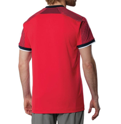 Мужская теннисная футболка Mizuno Stargazer Shadow Short-Sleeve - fiery red