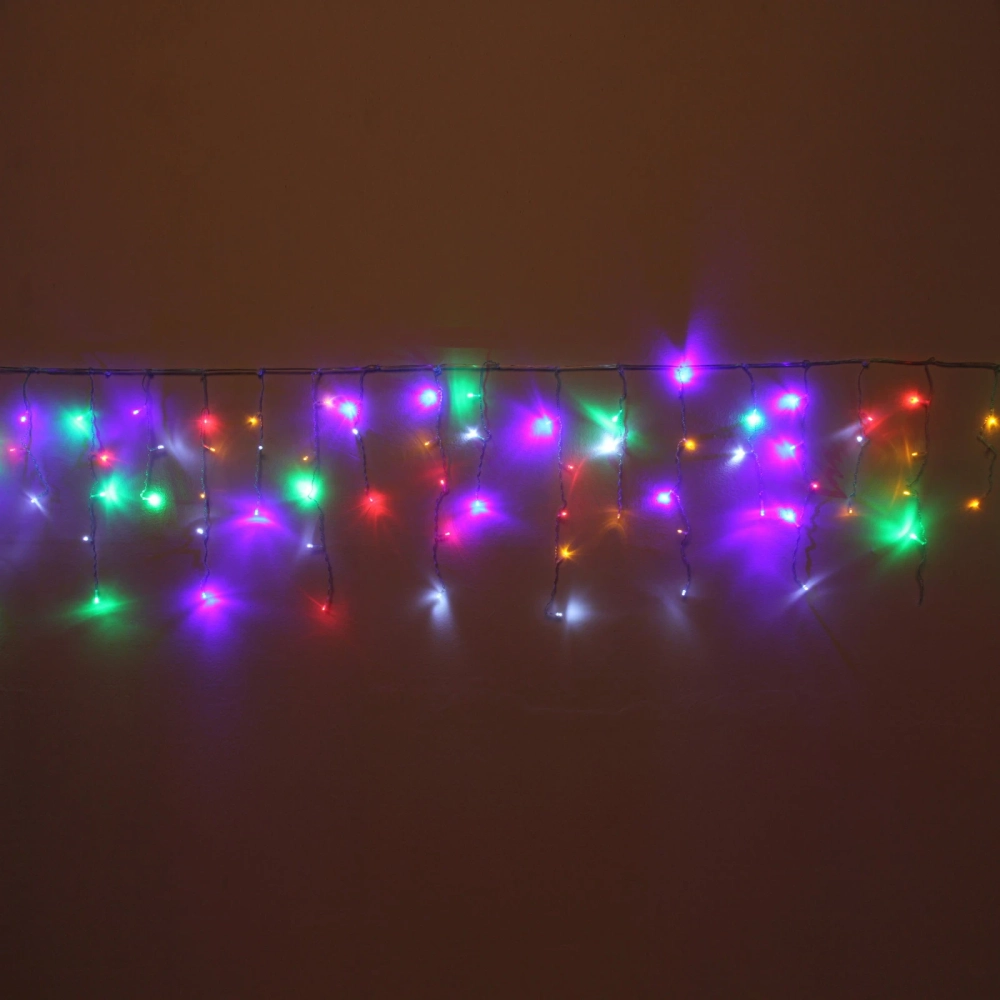 Гирлянда для дома БАХРОМА «Мерцание Premium» ш3м* в0,3/0,5 м 120 ламп LED, прозрачн.провод, 1реж,, IP-40, Мультицвет (возможность соединения)