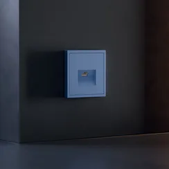 Накладка для розетки компьютерной RJ45 кат.6 и розетки телефонной RJ11 кат.3 Voltum S70 Деним VLS001315