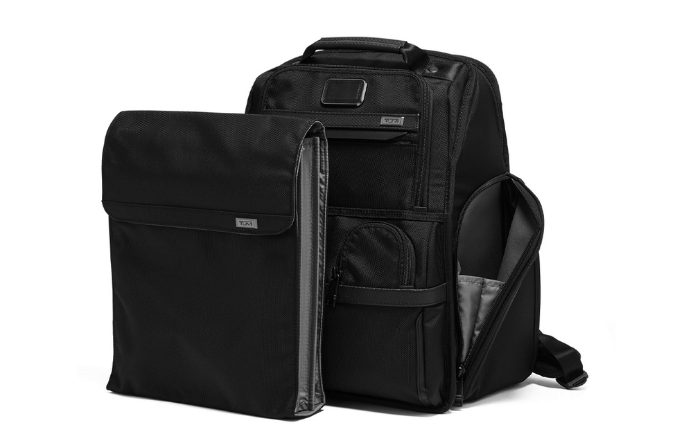 TUMI Alpha 3 Nylon Fabric Backpack Men"s Black