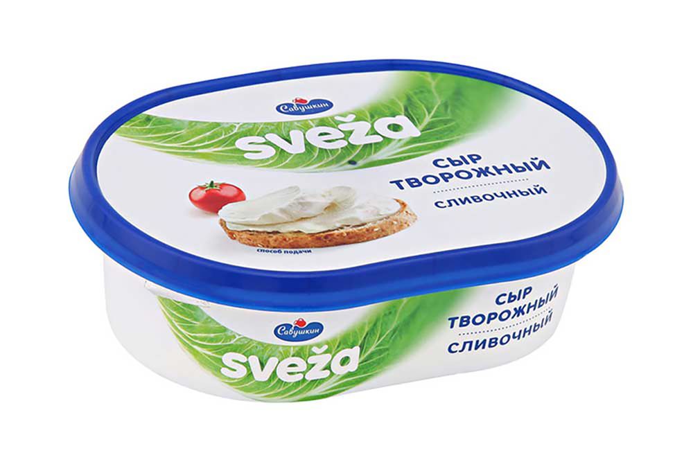 Сыр творожный Савушкин Sveza 60% 150г Сливочный