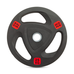 Диск 51 мм. NEO обрезиненный с 3-мя хватами 25 кг, VictoryFit VF-ST51250