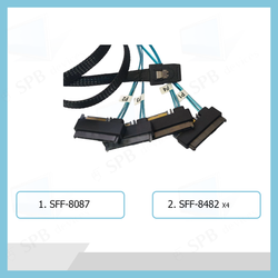 Кабель Mini SAS SFF-8087 - 4xSFF-8482 1.0м (без кабеля питания)