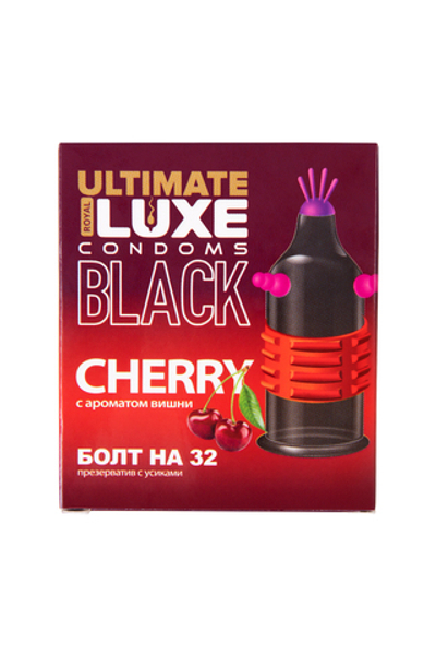 Презервативы Luxe Болт на 32 Вишня черный 1 шт