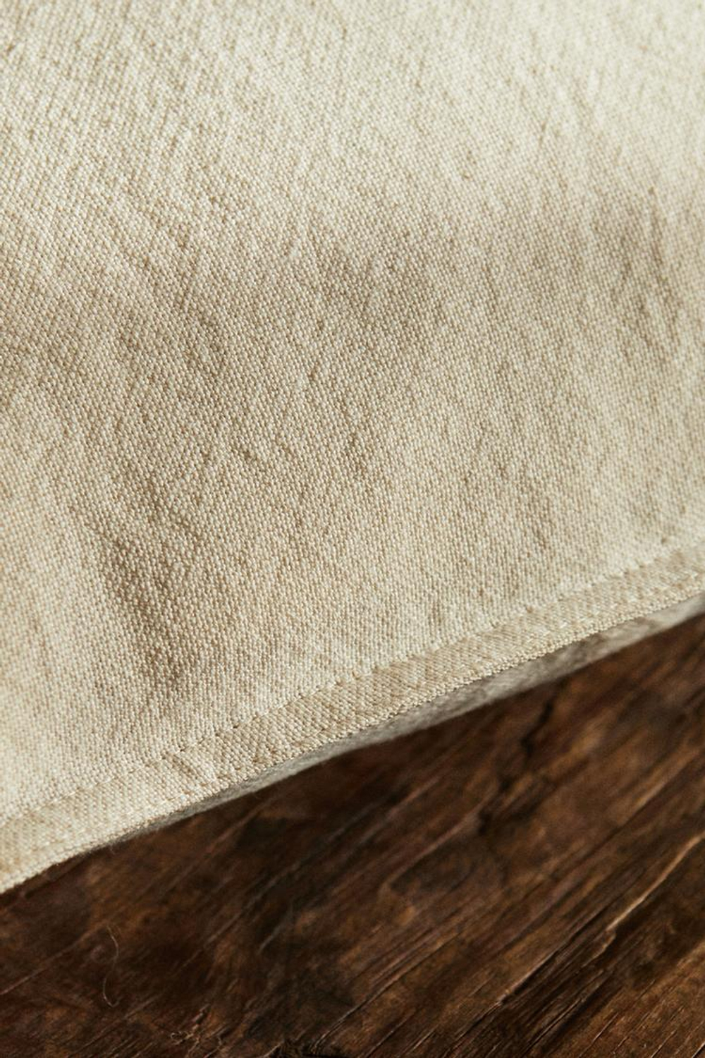 ZARA HOME ЛЬНЯНОЙ ЧЕХОЛ НА ПОДУШКУ, СВЕТЛО-БЕЖЕВЫЙ