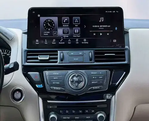 Магнитола для Nissan Pathfinder (R52) 2014-2016 (поддержка Bose и 360) - Kuberg монитор 12.3" на Android 13, Быстрая, Carplay, 4G SIM-слот