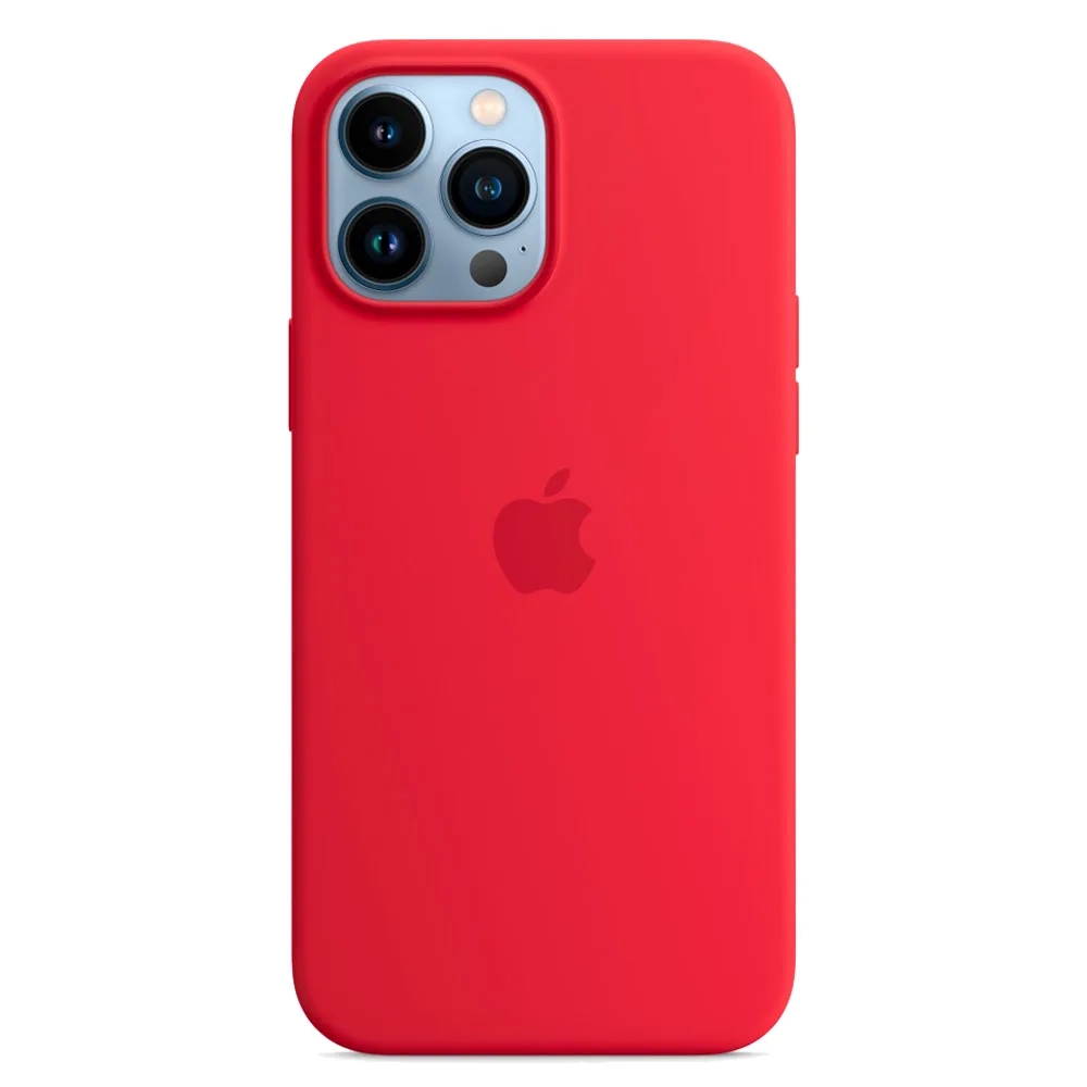 Силиконовый чехол с поддержкой MagSafe Apple Silicone Case для iPhone 13 Pro, Red (Красный)