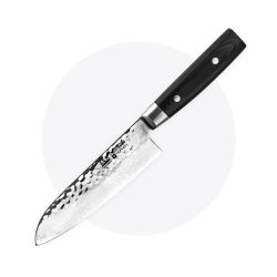 Нож кухонный Сантоку 16,5 см, «Santoku», дамасская сталь, серия Zen, YA35501, YAXELL, Японияфотография - 1