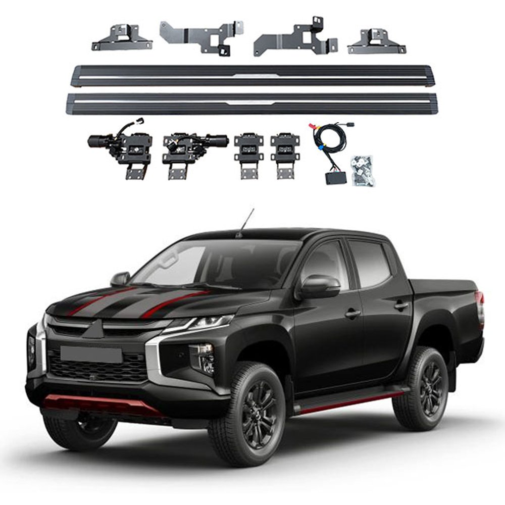 Электрические боковые пороги для Mitsubishi L200 Triton 2015-2024