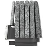 Дровяная банная печь Grill'D Cometa Vega 450 Short Max Stone Pro (Серпентинит)