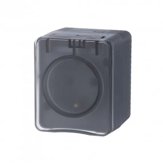 Розетка с крышкой IP54 Systeme Electric AtlasDesign Profi54 Антрацит ATN544045
