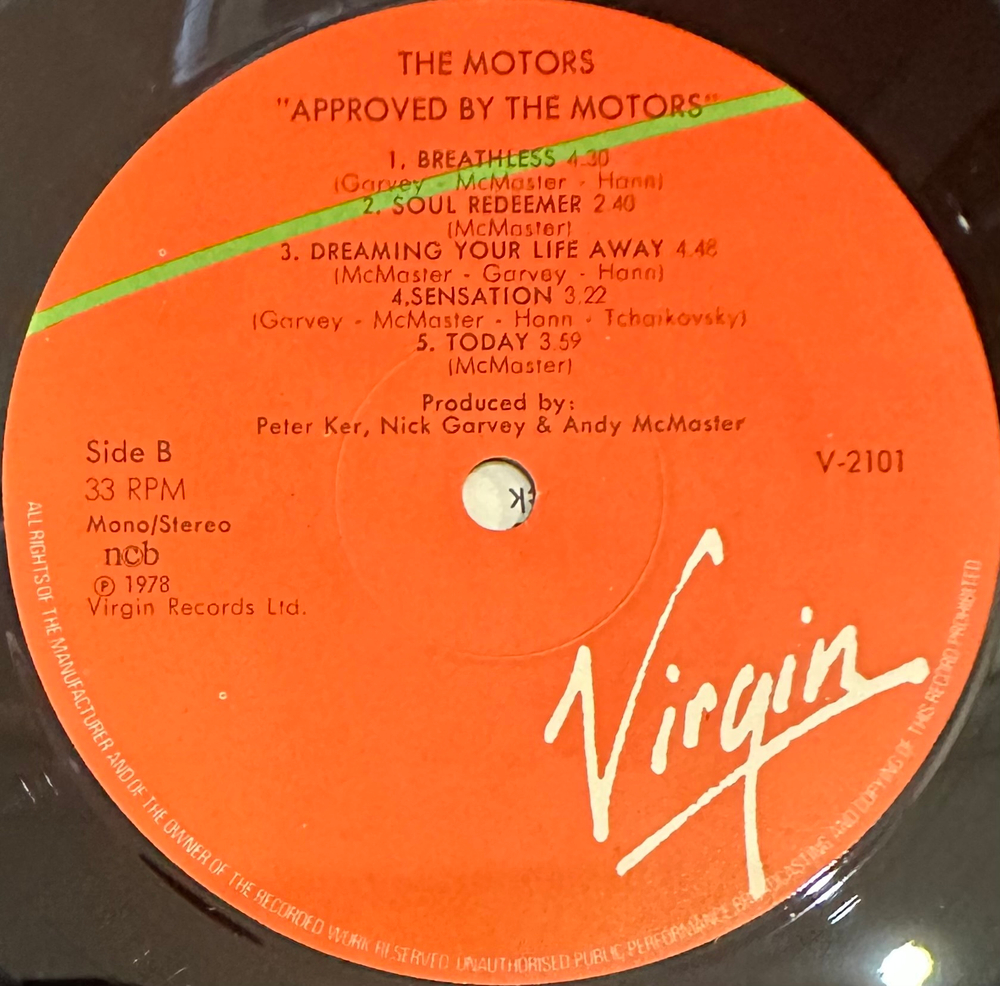The Motors - Approved By The Motors (Скандинавия 1978г.)