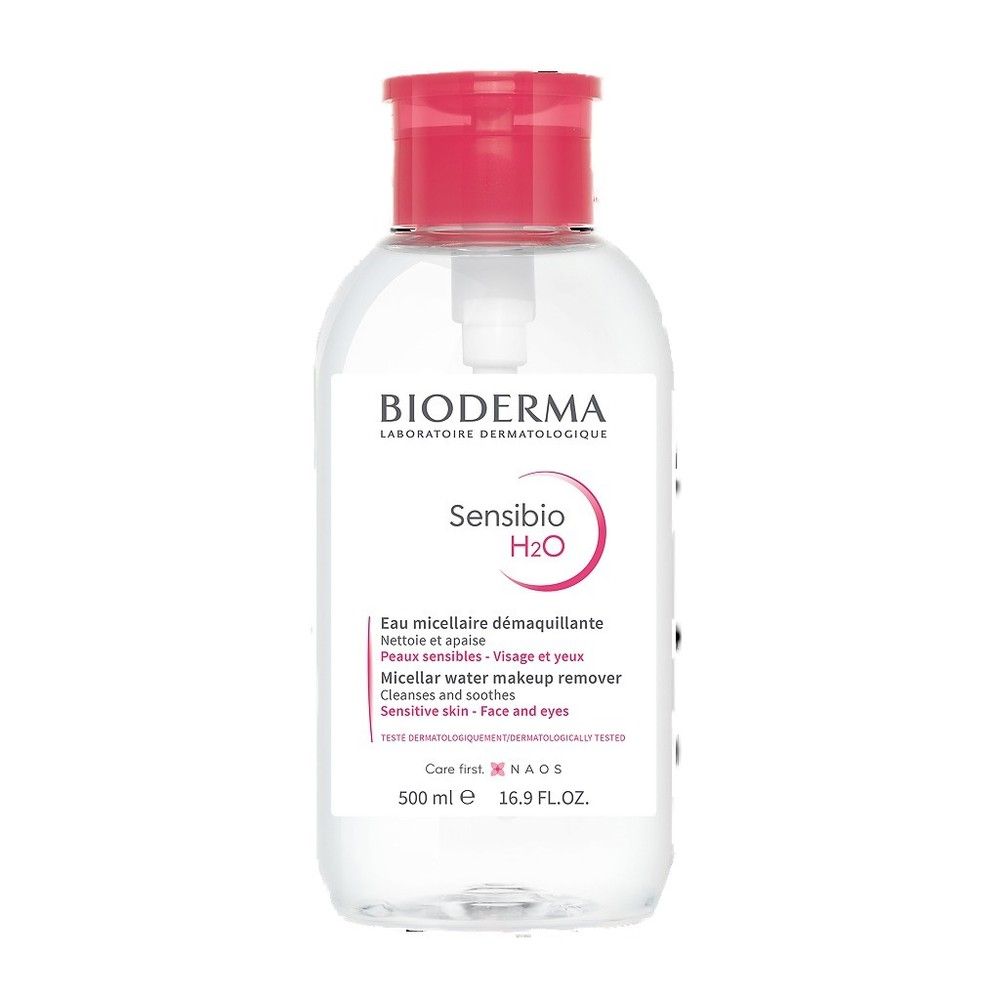 Мицеллярная вода Bioderma H2O Sensibio 500мл (помпа)