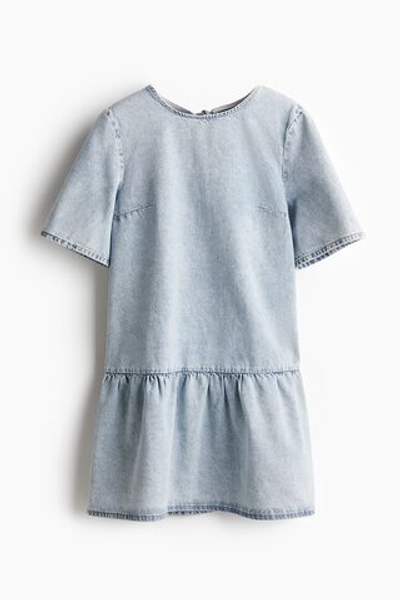 Джинсовое платье с завязками - H&M