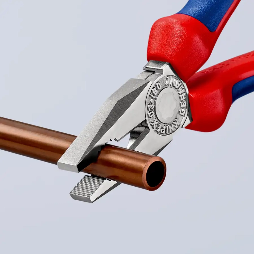 Плоскогубцы комбинированные хромированные 180 мм Knipex 03 05 180
