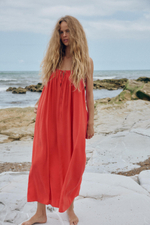 СТРУЯЩЕЕСЯ ПЛАТЬЕ МИДИ С ЗАВЯЗКАМИ — ZARA