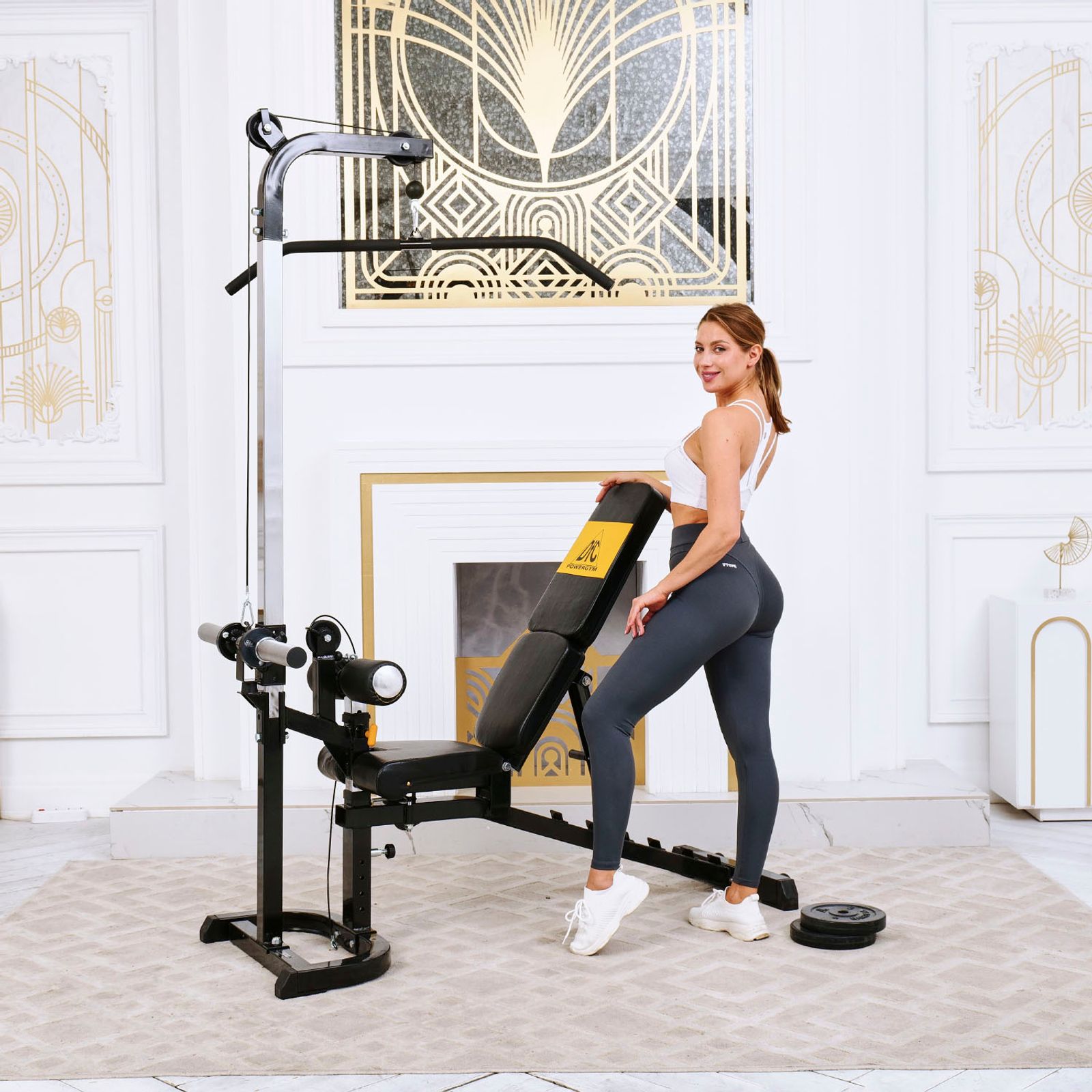 Скамья с вертикальной и горизонтальной тягой Powertec фото №10