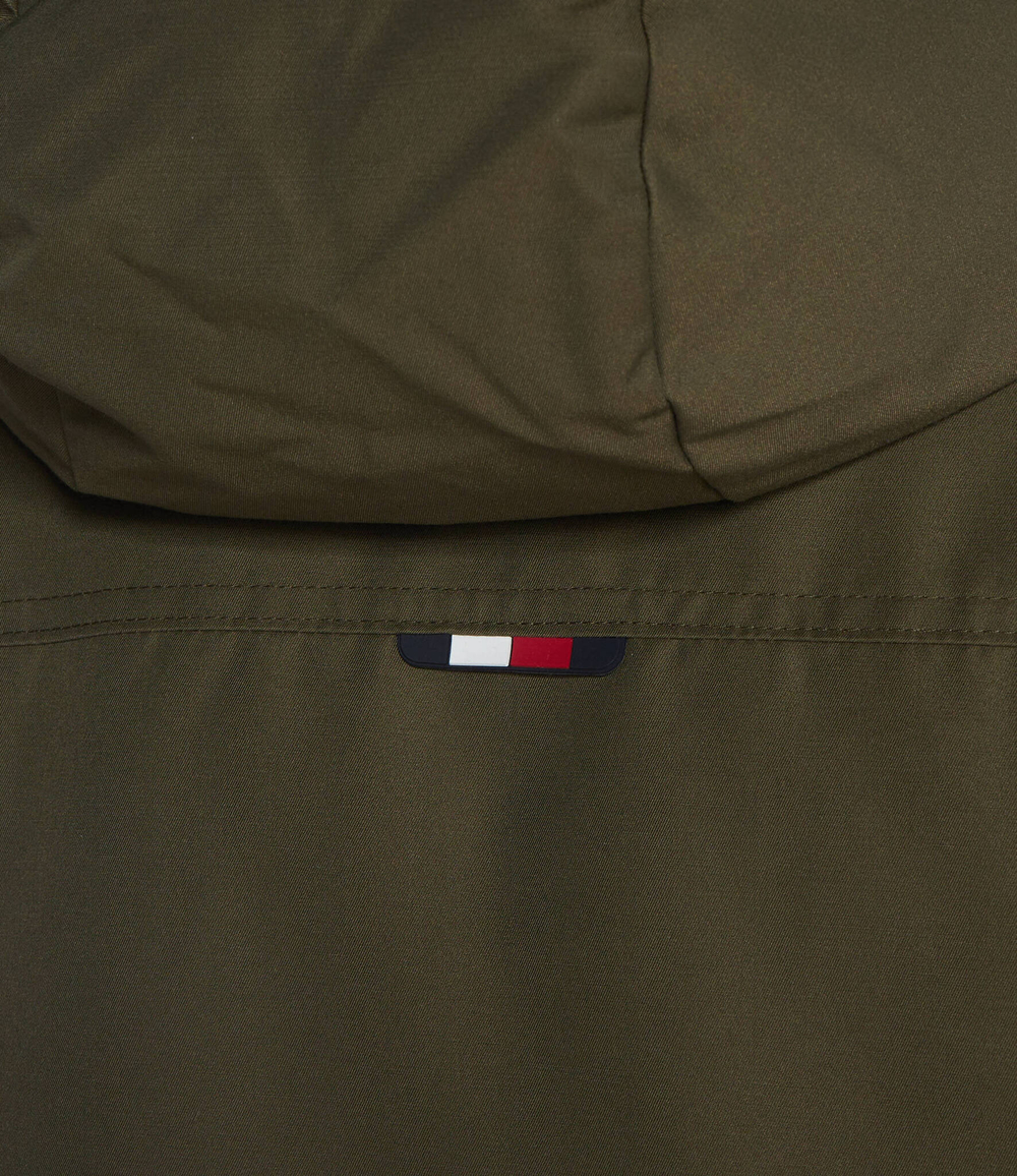 Пуховая куртка ROCKIE NON FUR PARKA Tommy Hilfiger - хаки(MW0MW32779)