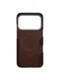 Карбоновый чехол для IPhone 17 Pro with MagSafe коричневый квадрат (Brown)