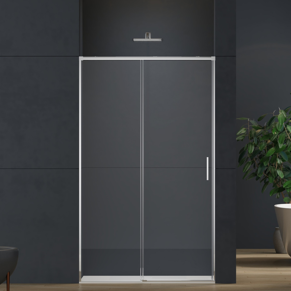 Душевая дверь Vincea Софт 2 (Soft 2) VDS-3SO2110CL, 1100, хром, стекло прозрачное