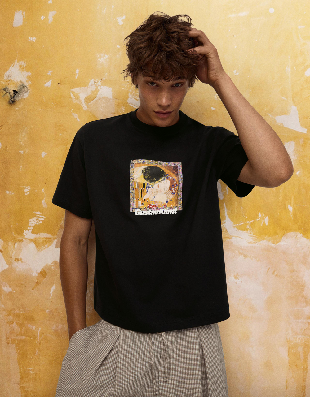Мужская футболка relaxed fit KLIMT - BERSHKA