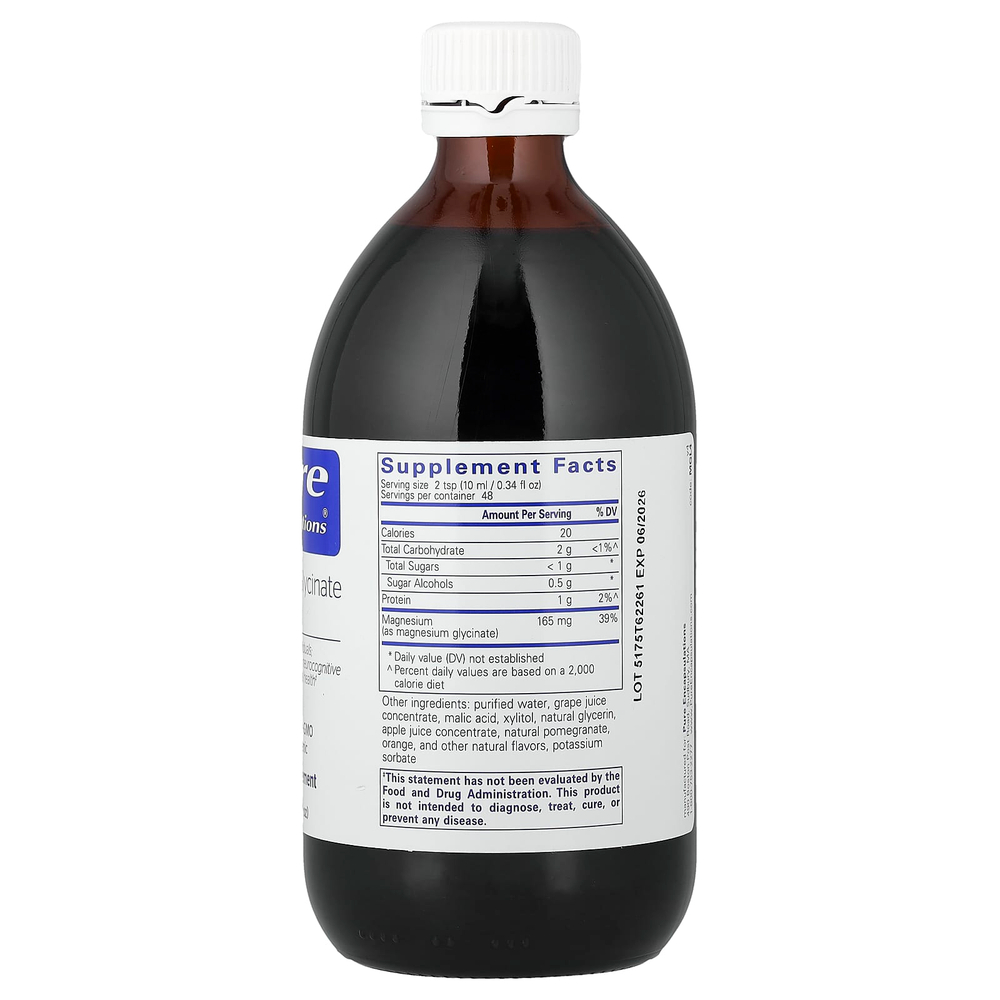 Pure Encapsulations, Magnesium Glycinate Liquid, 16.2 fl oz (480 ml)