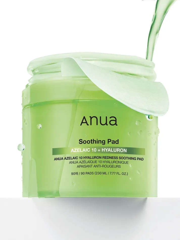 Anua Azelaic Acid 10 Hyaluron Redness Пэды с азелаиновой кислотой 90 шт