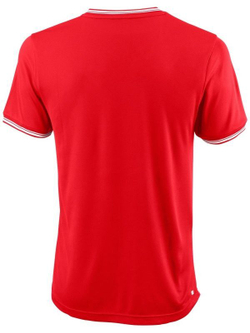 Мужская теннисная футболка Wilson Team II High V-neck Men - team red