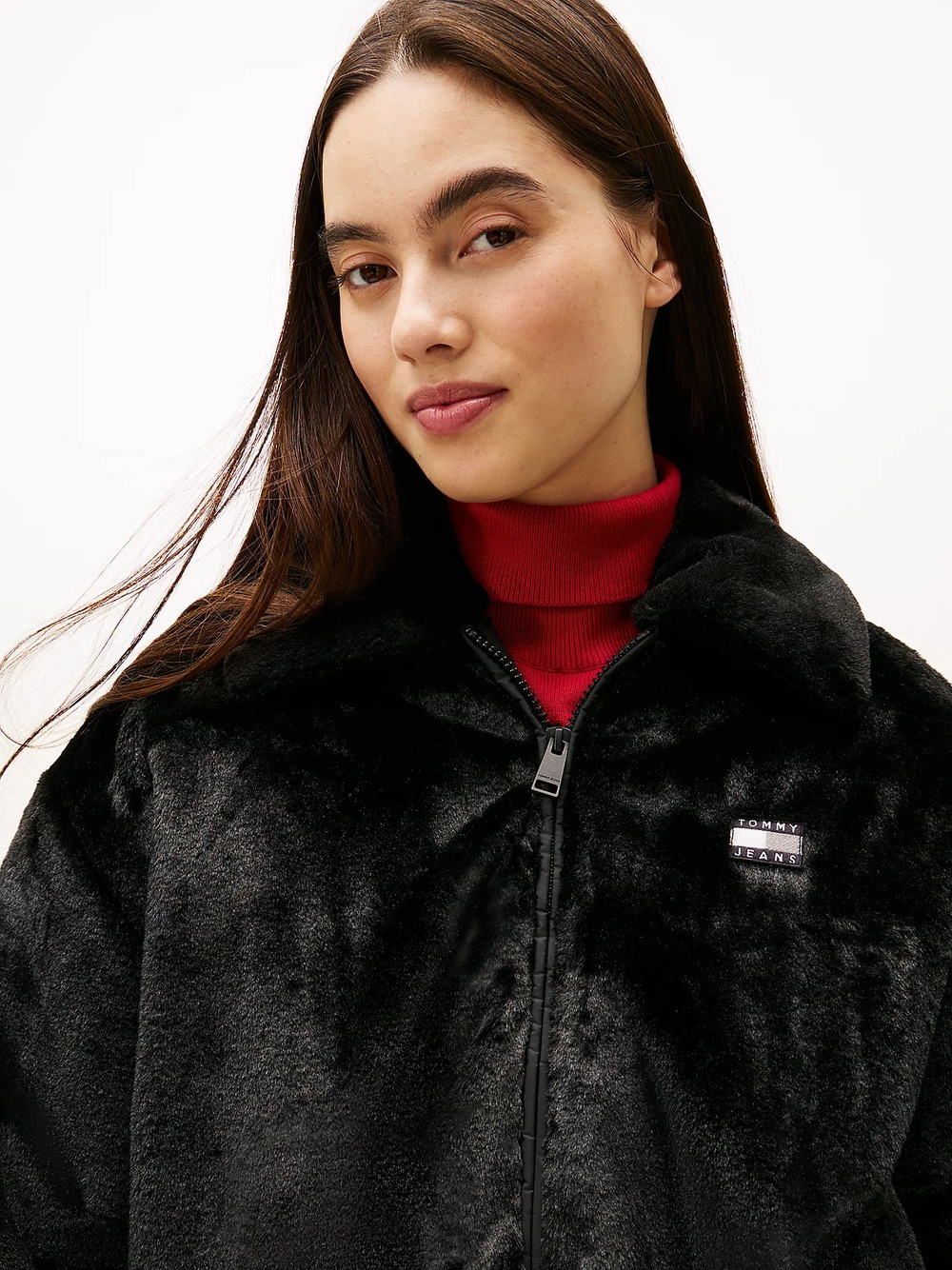 Куртка утепленная женская TOMMY JEANS TJW FAUX FUR BOMBER