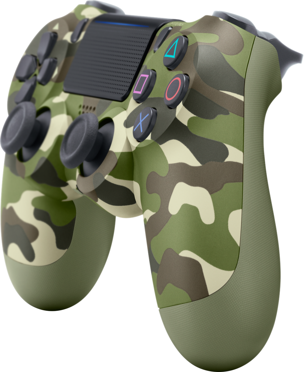 Sony DualShock 4 v2 (CUH-ZCT2E) зеленый камуфляж
