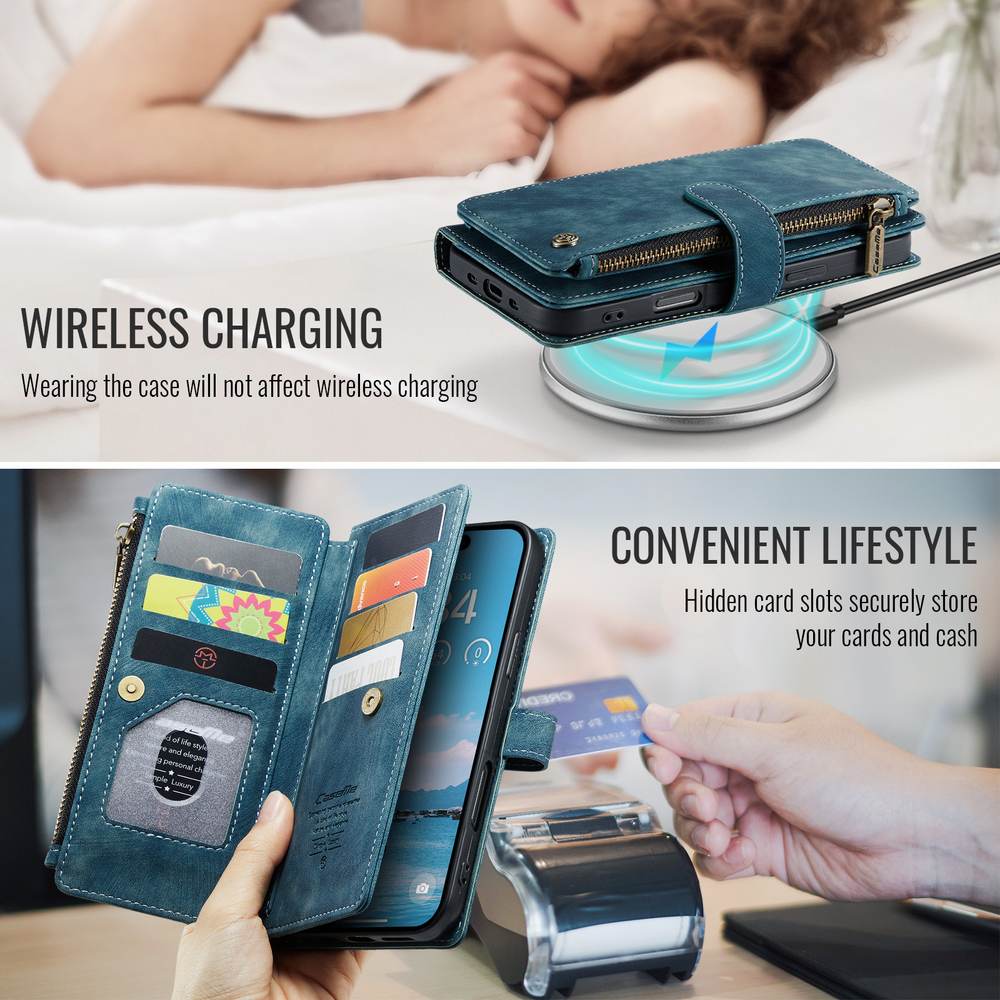 Многофункциональный чехол-кошелек CaseMe 3 in 1 Matte Wallet для iPhone 17 Air