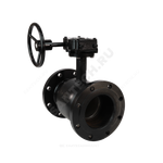 Кран шаровой сталь 09Г2С Ballomax КШТ 61.103 Ду 125 Ру16 фл L=325мм с редуктором BROEN КШТ 61.103.125.Р.16