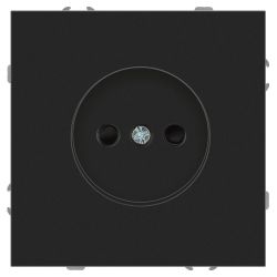 Розетка ЭРА Galaxy 15-2106-05 без заземления 2P 16А-250В IP20 антрацит | Эра Galaxy