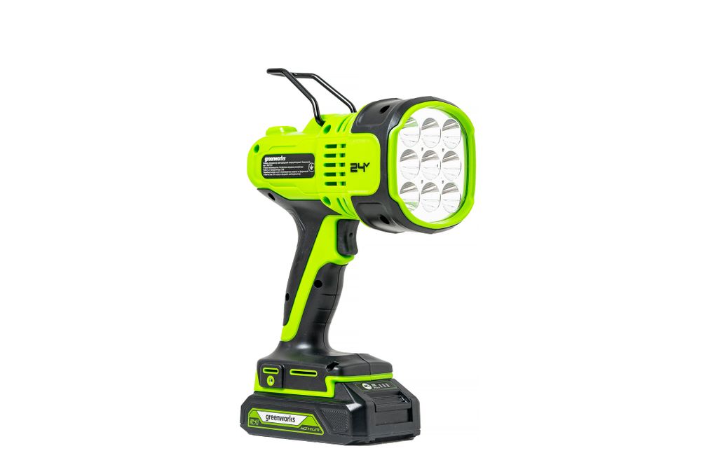 Аккумуляторный светодиодный фонарь прожектор Greenworks, G24SL, 3401207,24v, без АКБ и ЗУ