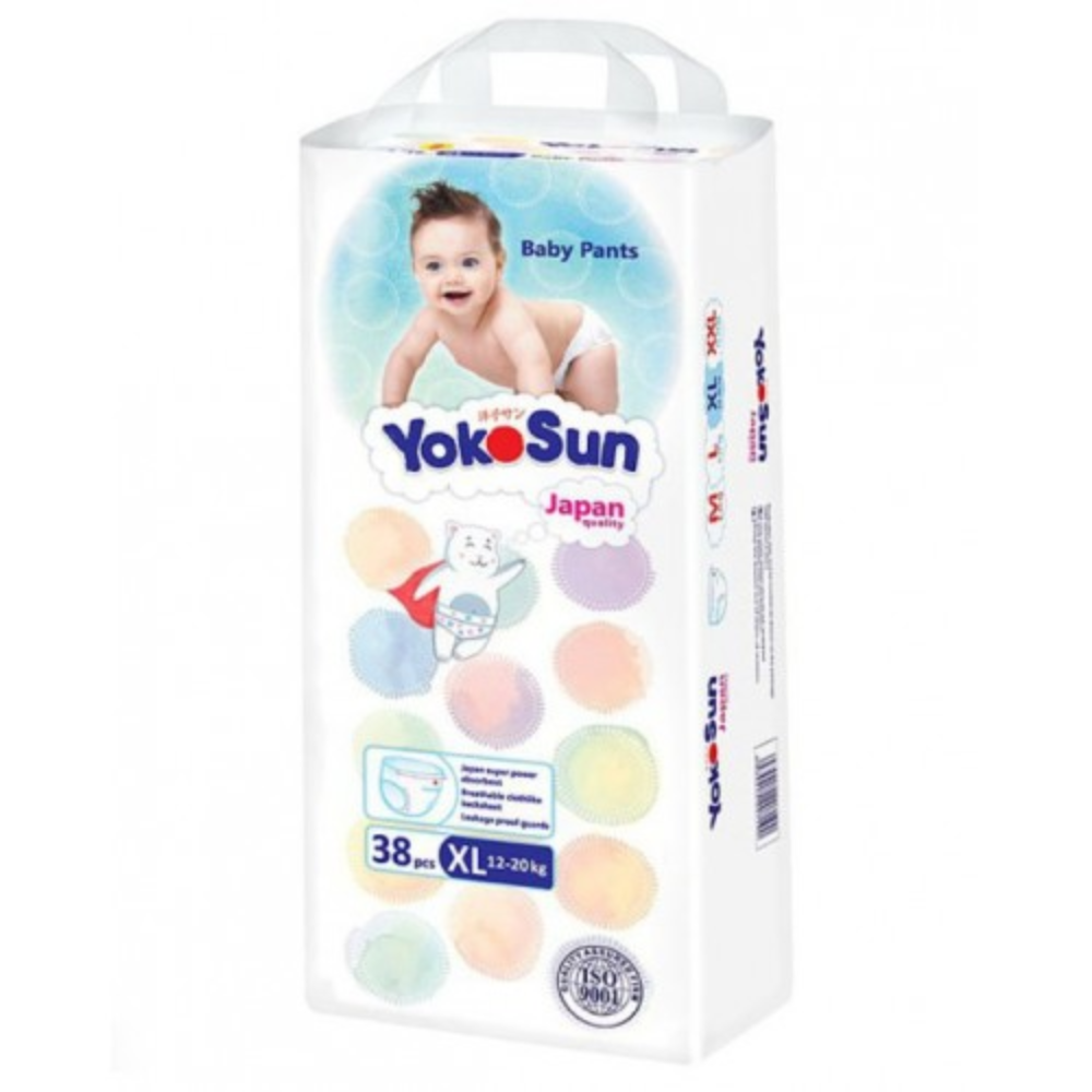 Подгузники-трусики YokoSun (12-20 кг) 38 шт