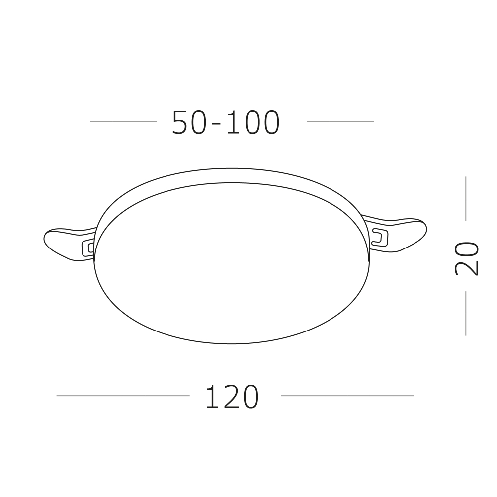 ST700.538.16 Св-к встр. Белый LED 1*16W 3000K 1 380Lm Ra80 180° IP44 D120xH33 85-265V