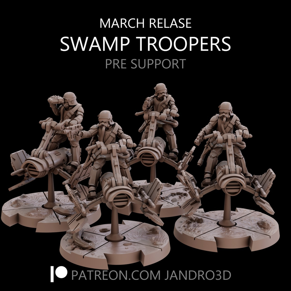 Star War Swamp Troopers Speeders