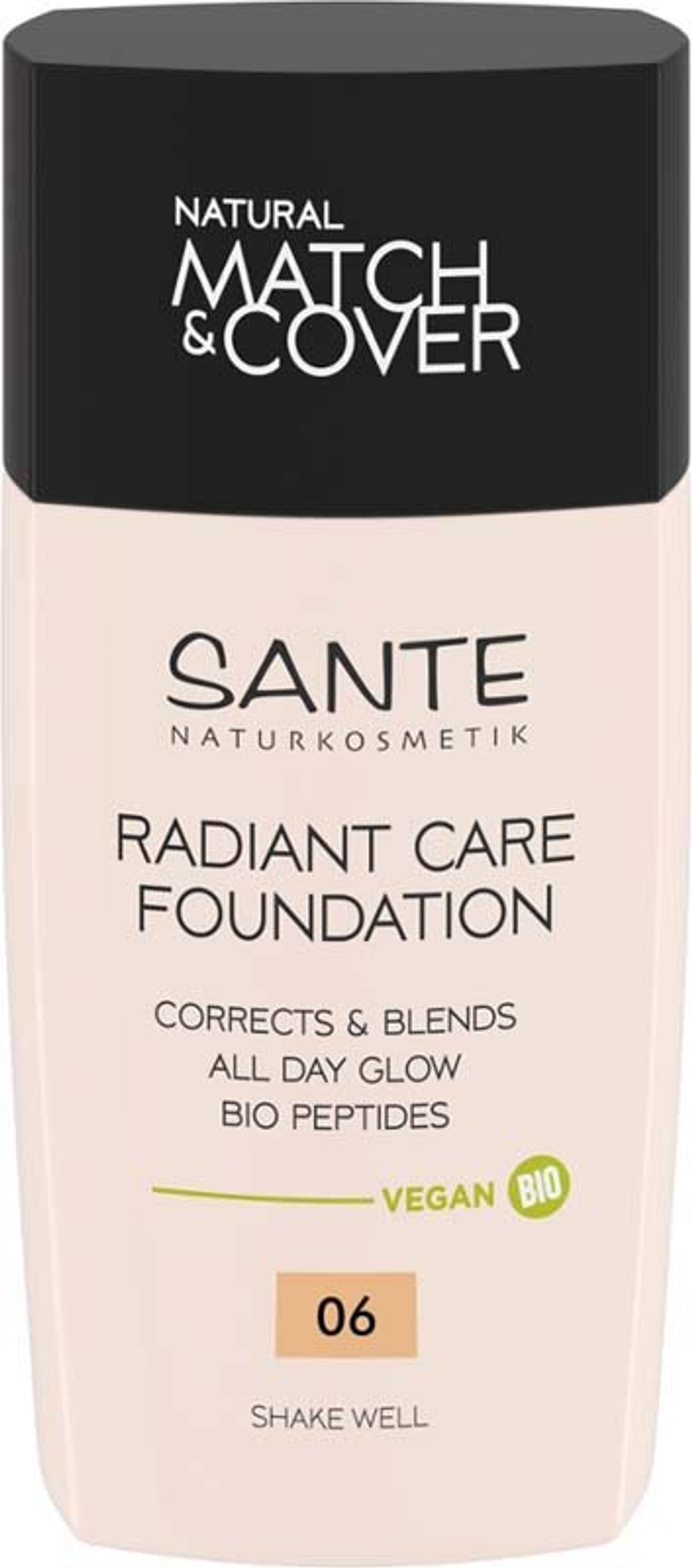 Тональный крем Radiant Care Foundation 06 Warm Beige Sante, 30 мл