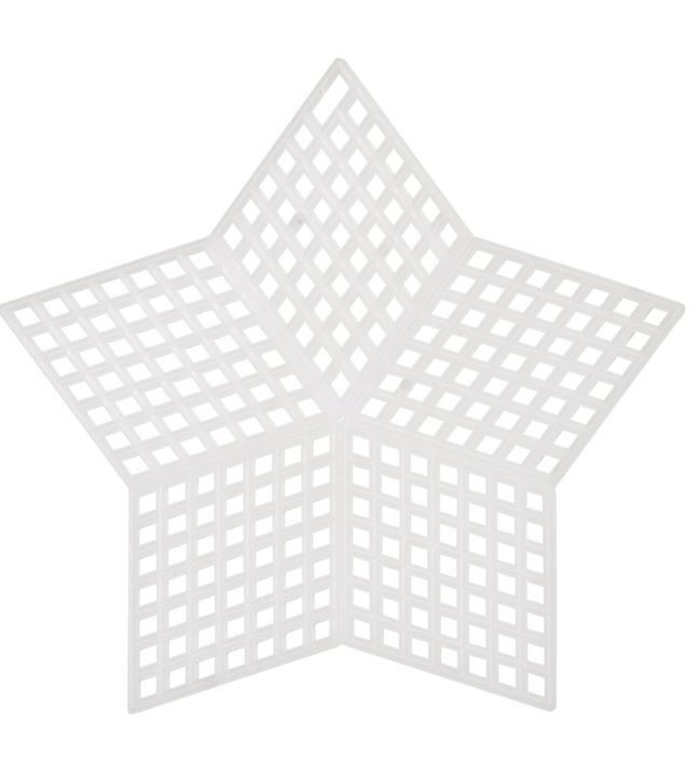 Канва пластик., мал. 'звезда', 9*9см Bestex (10216100/201114/0024376, КИТАЙ)